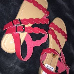 Red Sandals